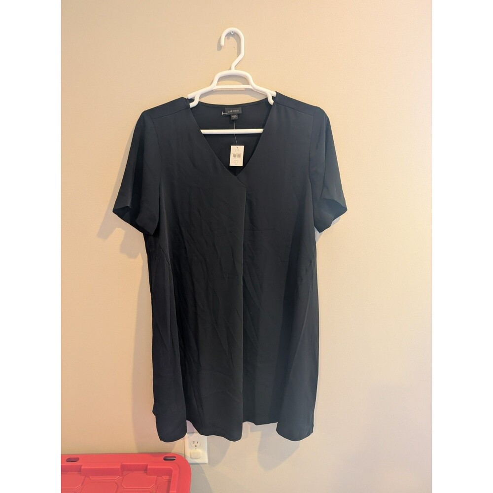 NWT J. Jill Sz XLP Wearever Collection Black Tshirt Dress Oversized Lagenlook